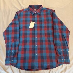 NWT Untuckit Button Down Shirt Mens 2XL XXL Plaid